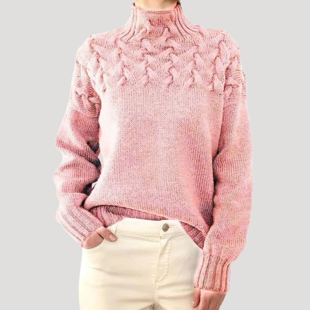 Evelyn | Elegant Knit Turtleneck Sweater - Solfae