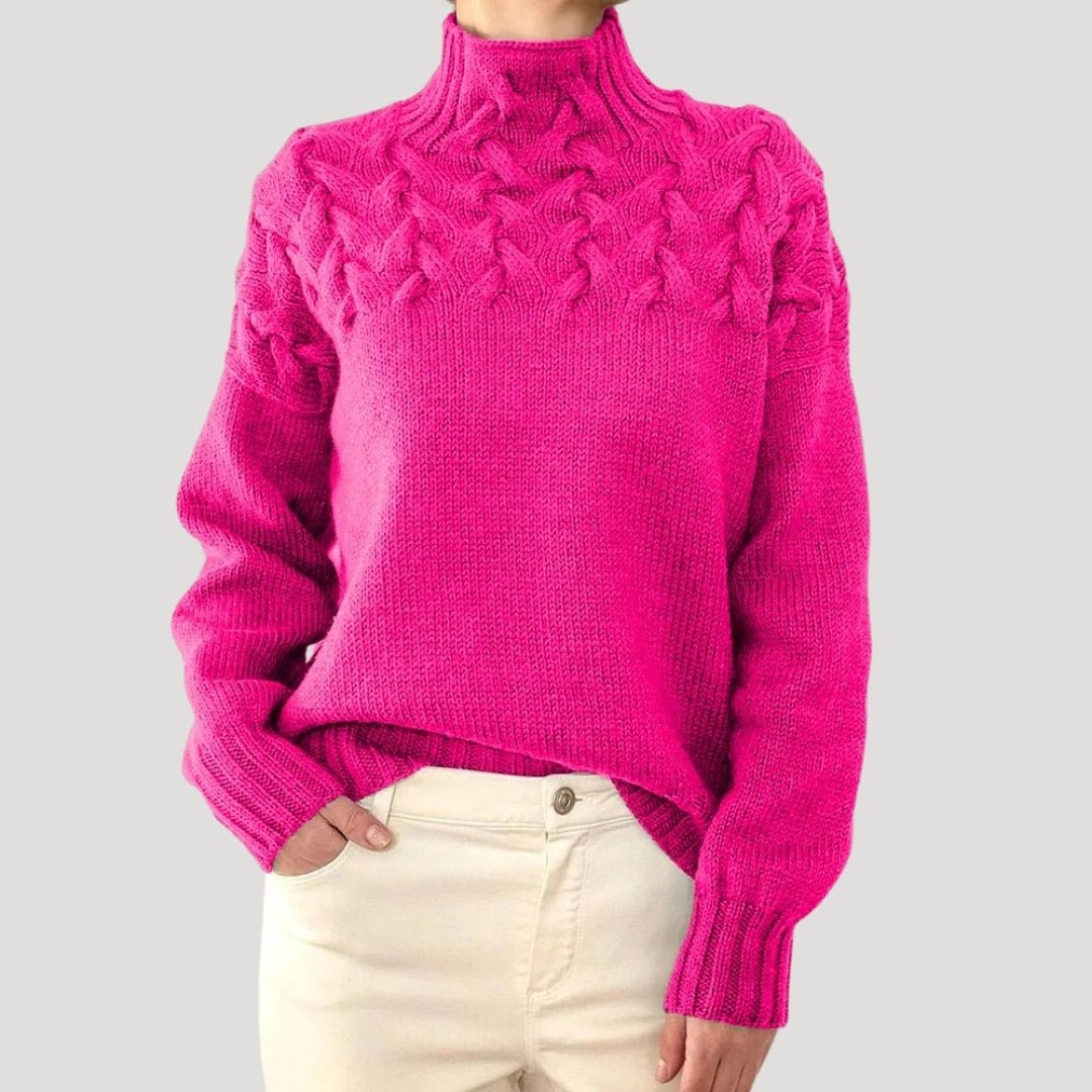Evelyn | Elegant Knit Turtleneck Sweater - Solfae