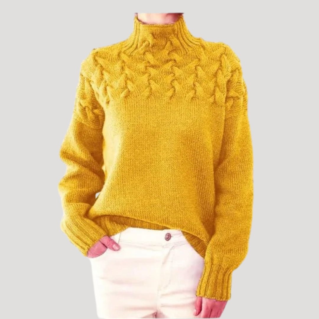 Evelyn | Elegant Knit Turtleneck Sweater - Solfae