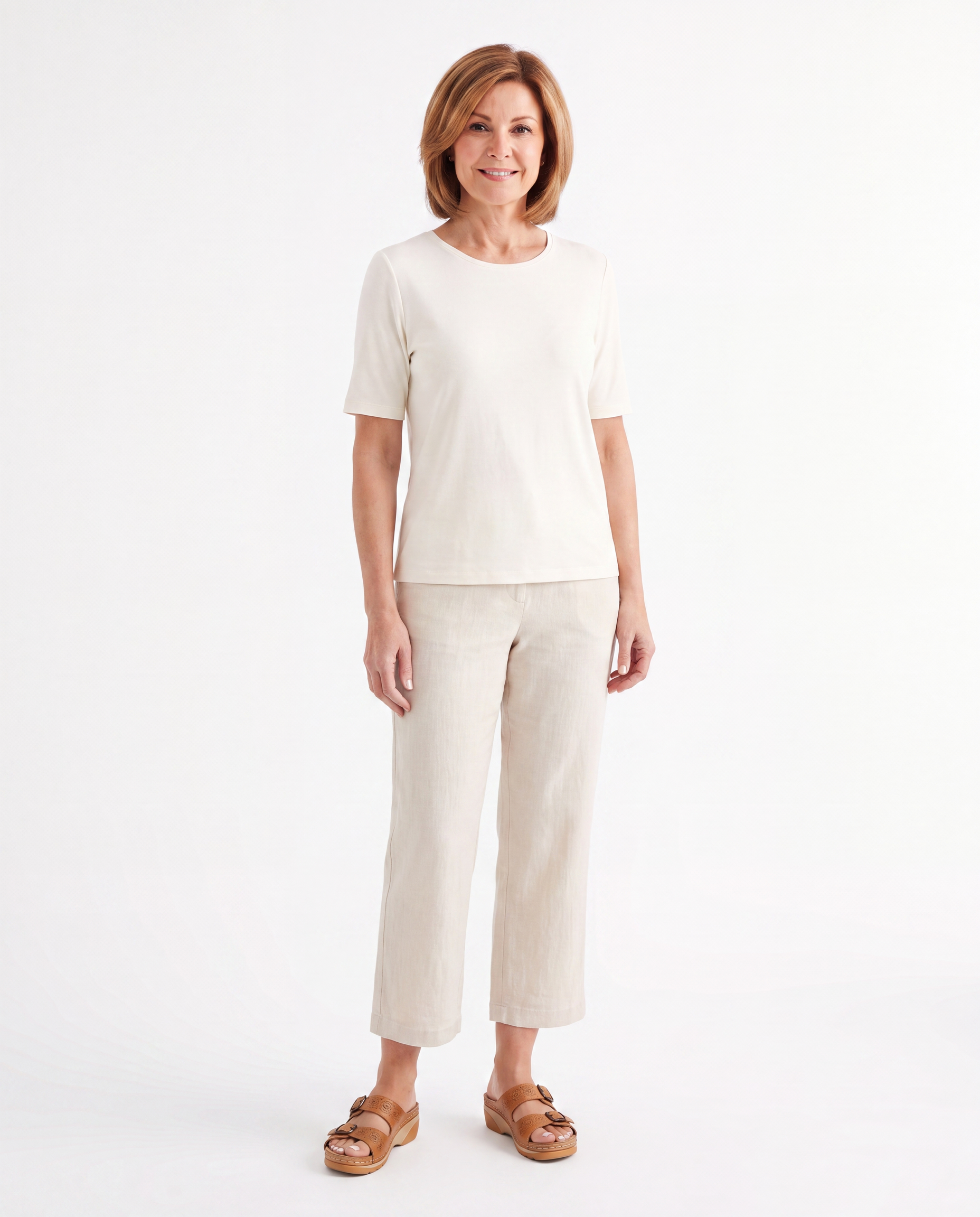 Heather | Comfortable Buckle Leather Sandals - Solfae