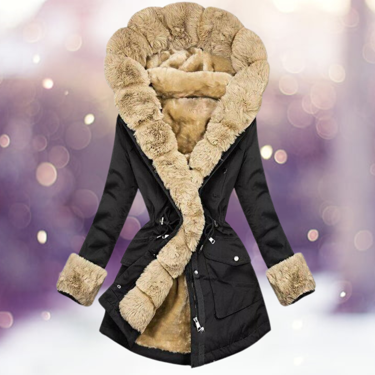 Heather | Cozy Hooded Parka Coat - Solfae