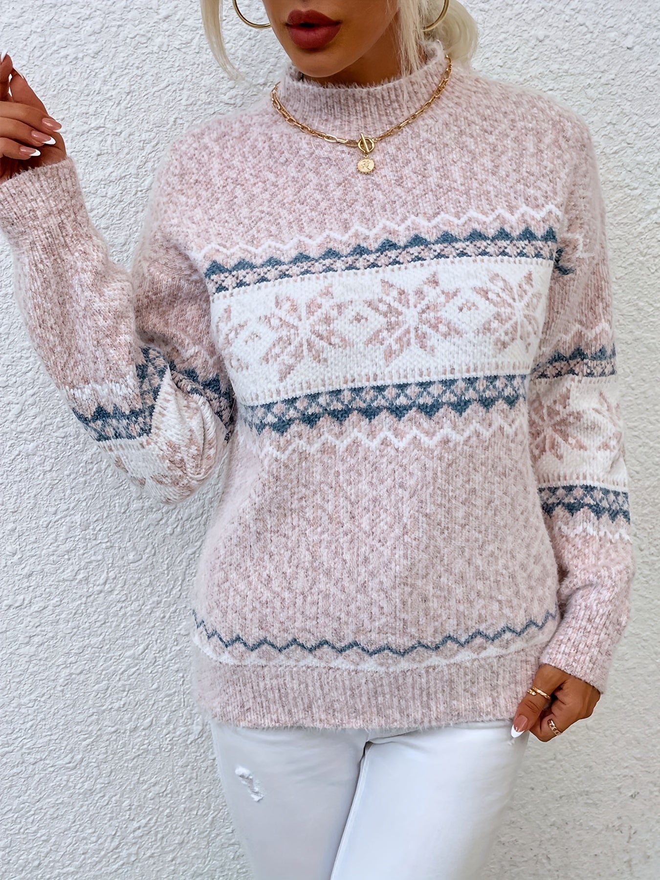 Heather | Elegant Fair Isle Sweater - Solfae