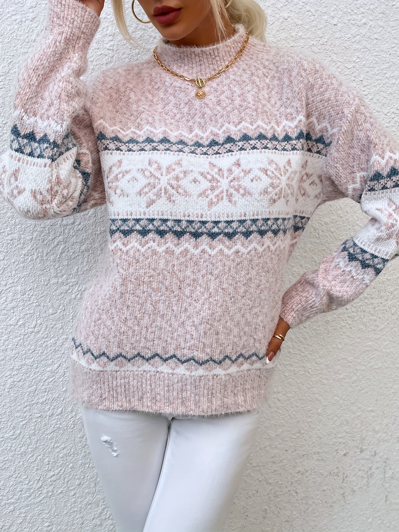 Heather | Elegant Fair Isle Sweater - Solfae