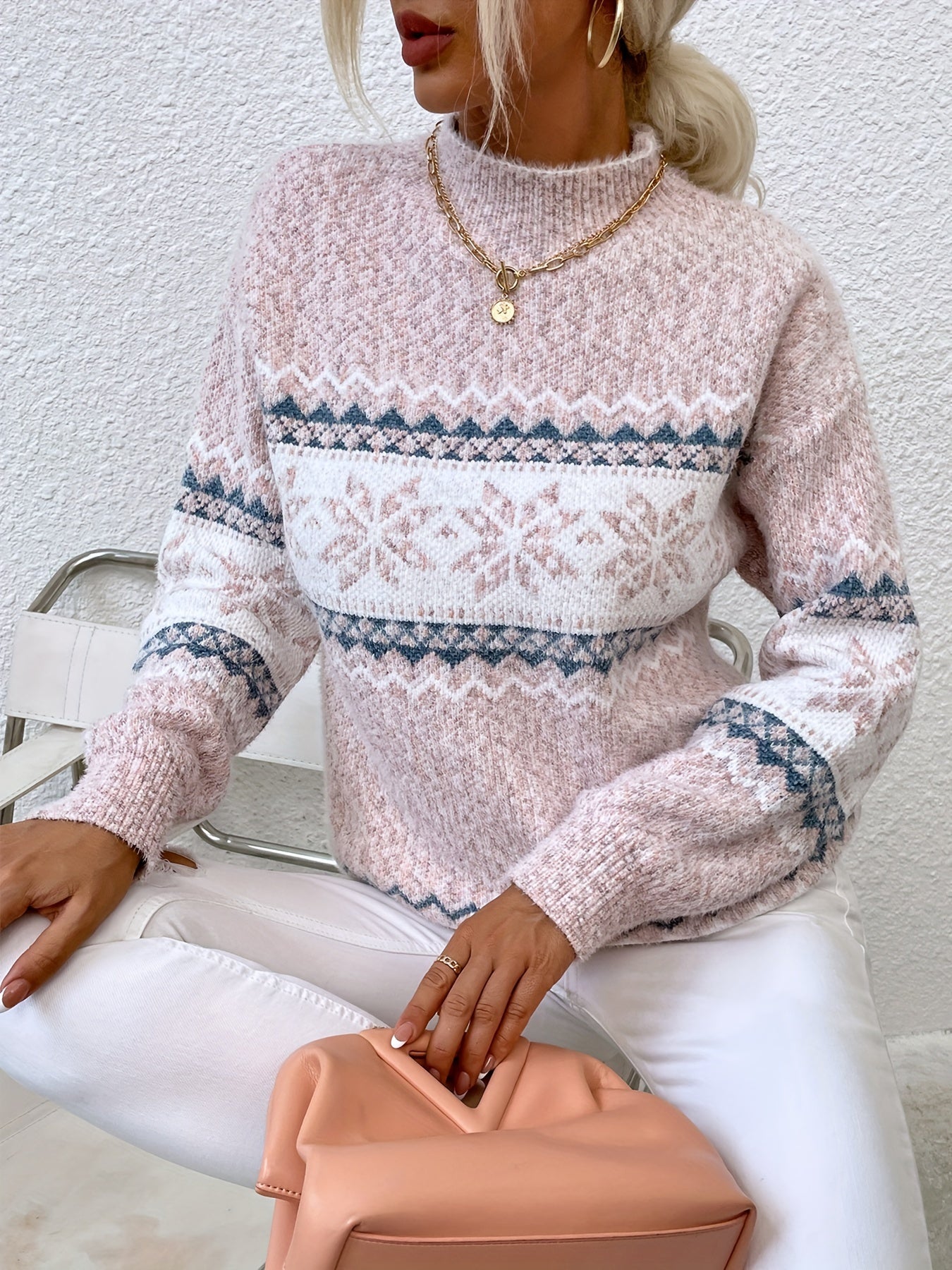 Heather | Elegant Fair Isle Sweater - Solfae