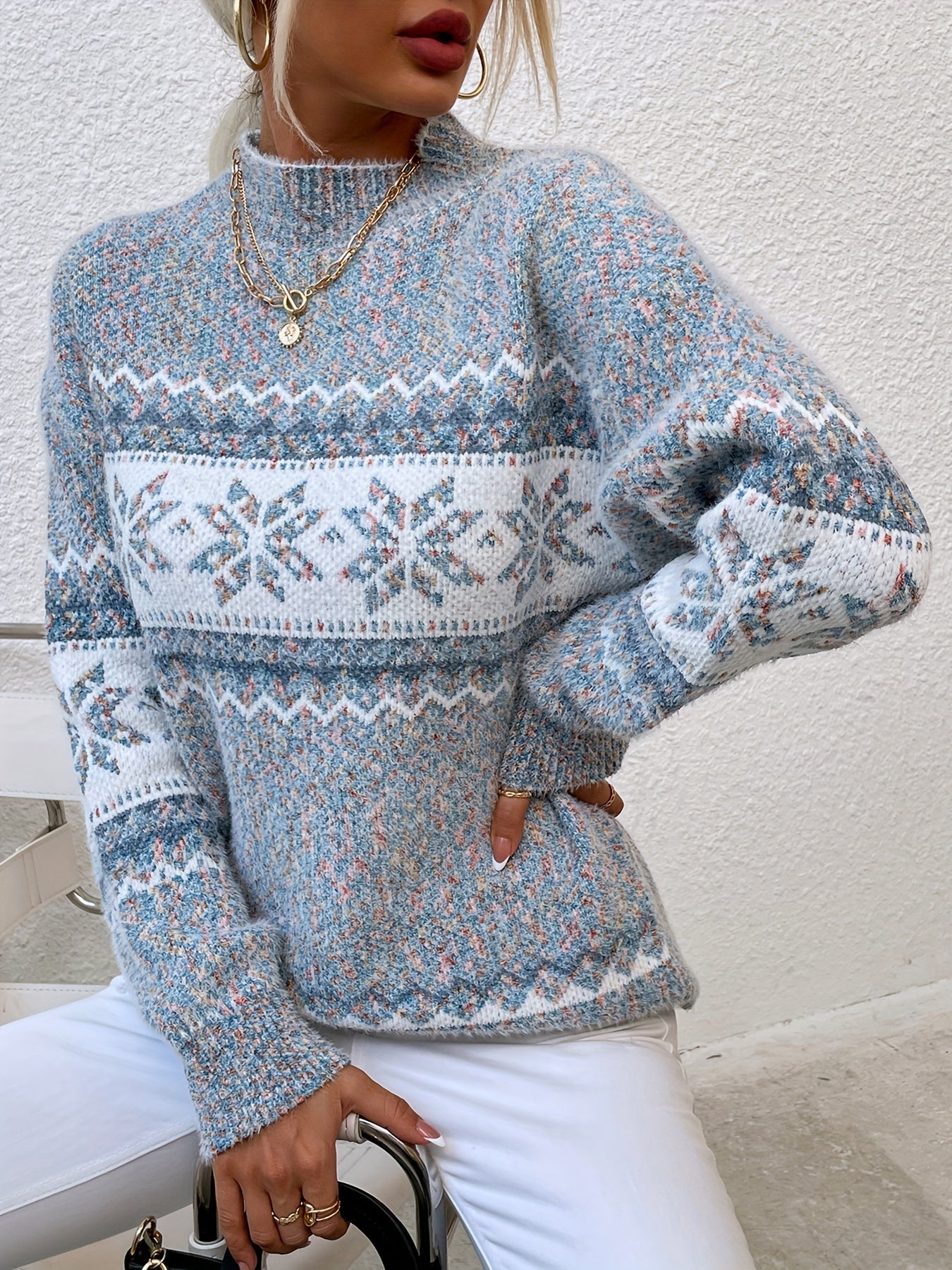Heather | Elegant Fair Isle Sweater - Solfae