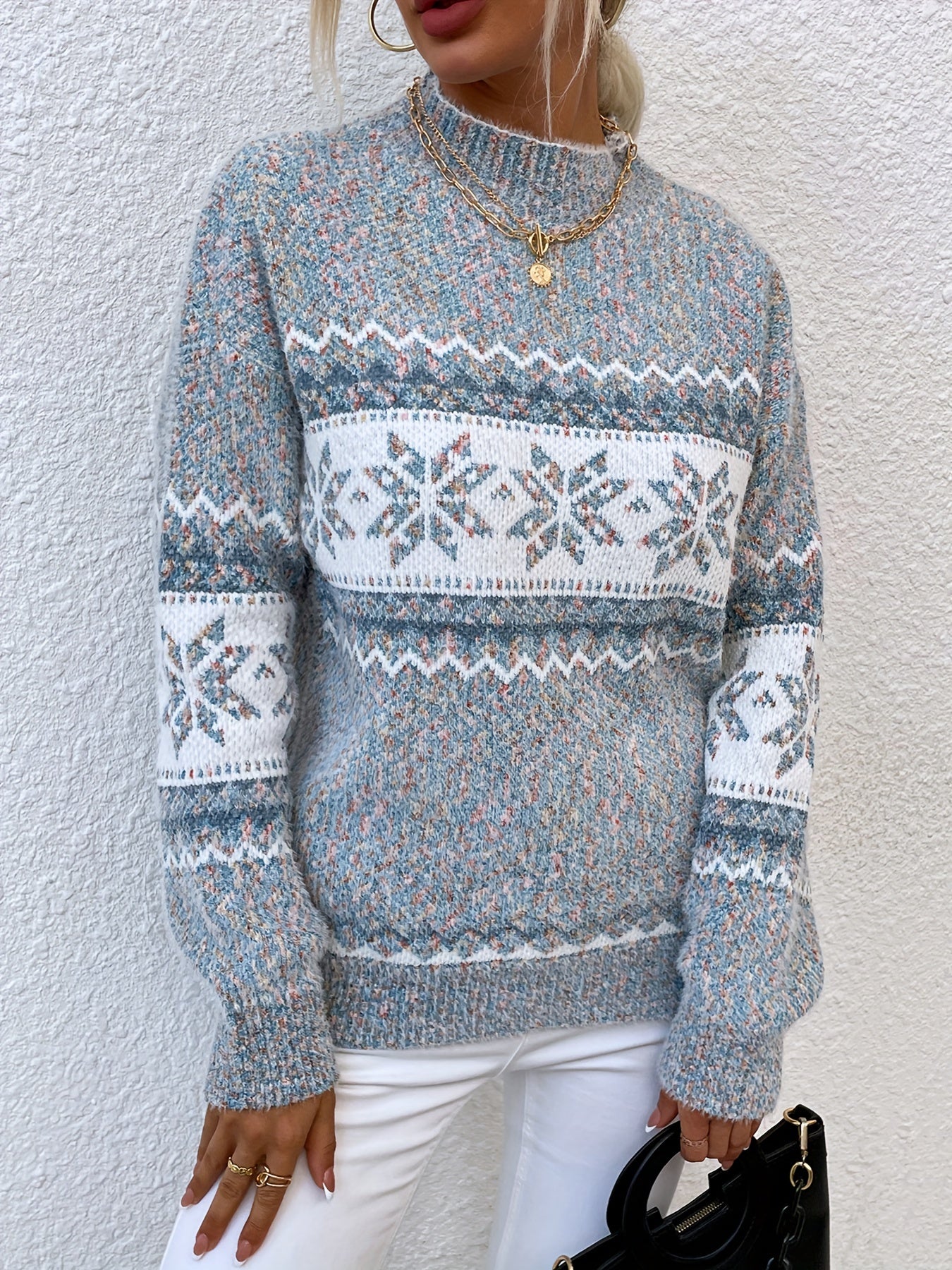 Heather | Elegant Fair Isle Sweater - Solfae