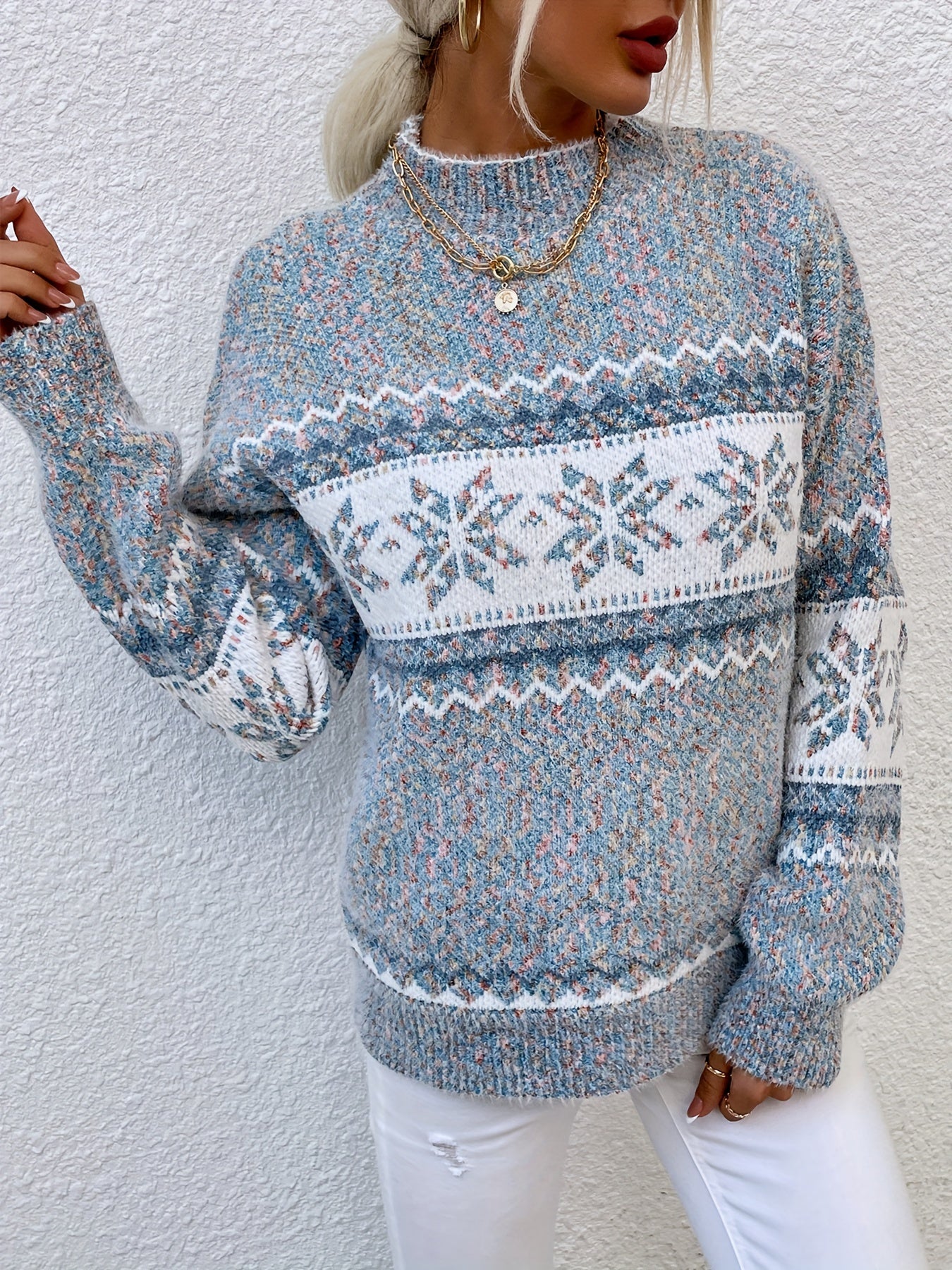 Heather | Elegant Fair Isle Sweater - Solfae
