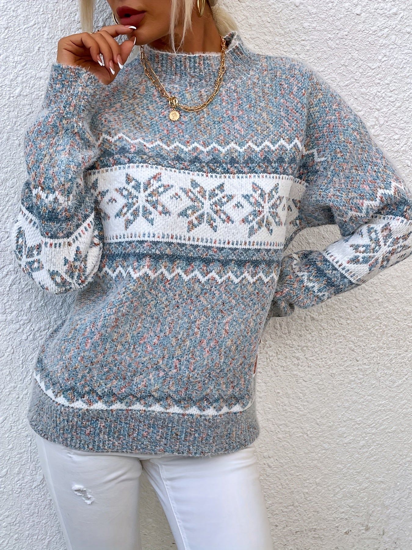 Heather | Elegant Fair Isle Sweater - Solfae