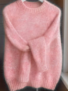 Heather | Elegant Fuzzy Knit Sweater - Solfae