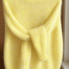 Heather | Elegant Fuzzy Knit Sweater - Solfae