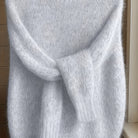 Heather | Elegant Fuzzy Knit Sweater - Solfae