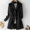 Heather | Elegant Mid-Length Trench Coat - Solfae
