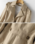 Heather | Elegant Mid-Length Trench Coat - Solfae