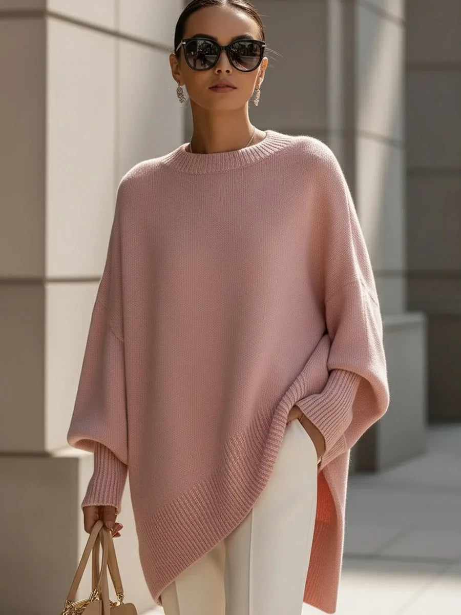 Heather | Elegant Oversized Merino Sweater - Solfae