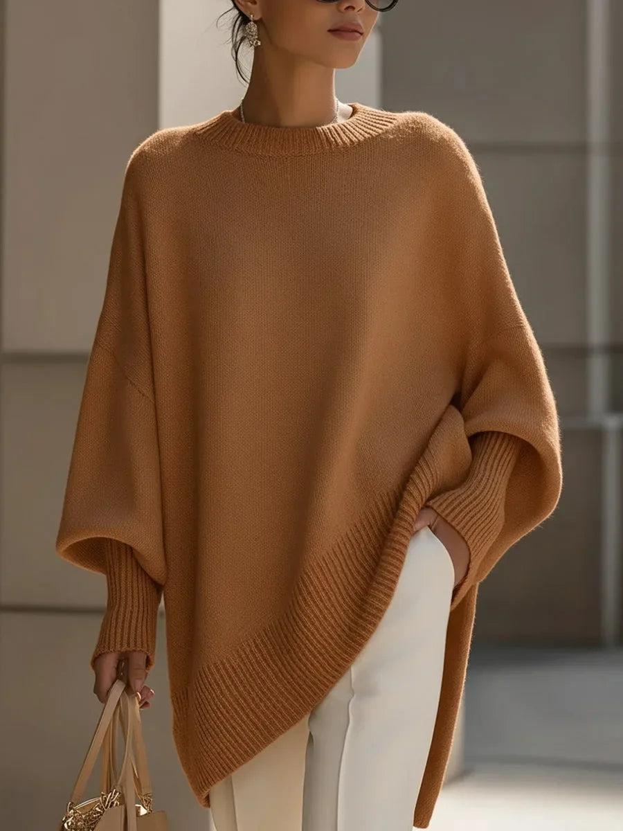 Heather | Elegant Oversized Merino Sweater - Solfae