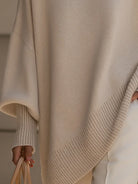 Heather | Elegant Oversized Merino Sweater - Solfae