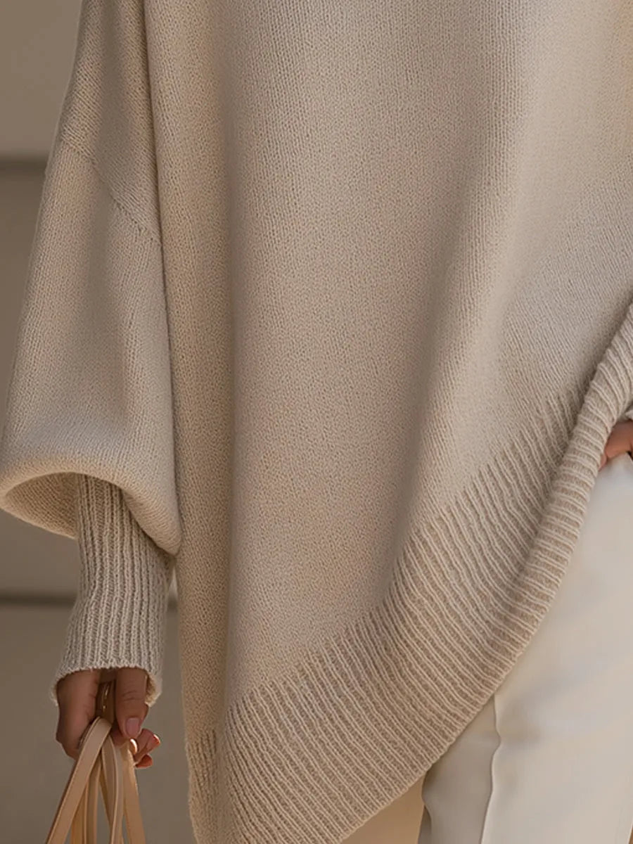 Heather | Elegant Oversized Merino Sweater - Solfae