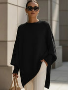 Heather | Elegant Oversized Merino Sweater - Solfae