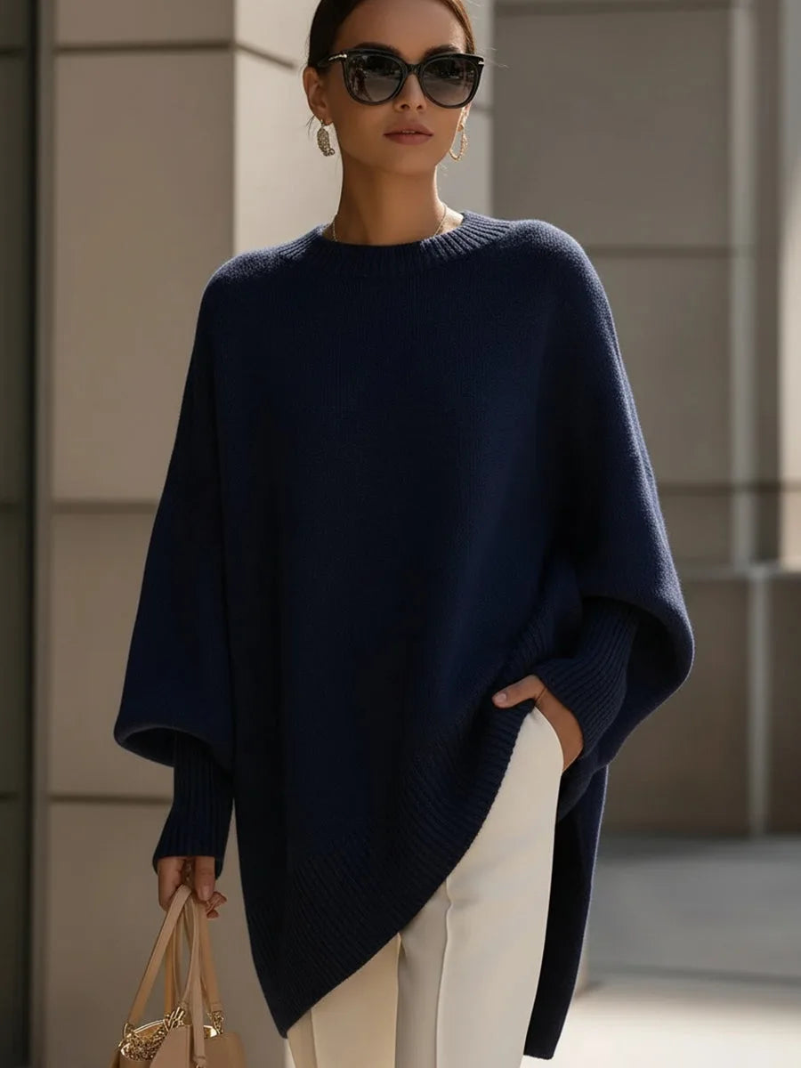 Heather | Elegant Oversized Merino Sweater - Solfae