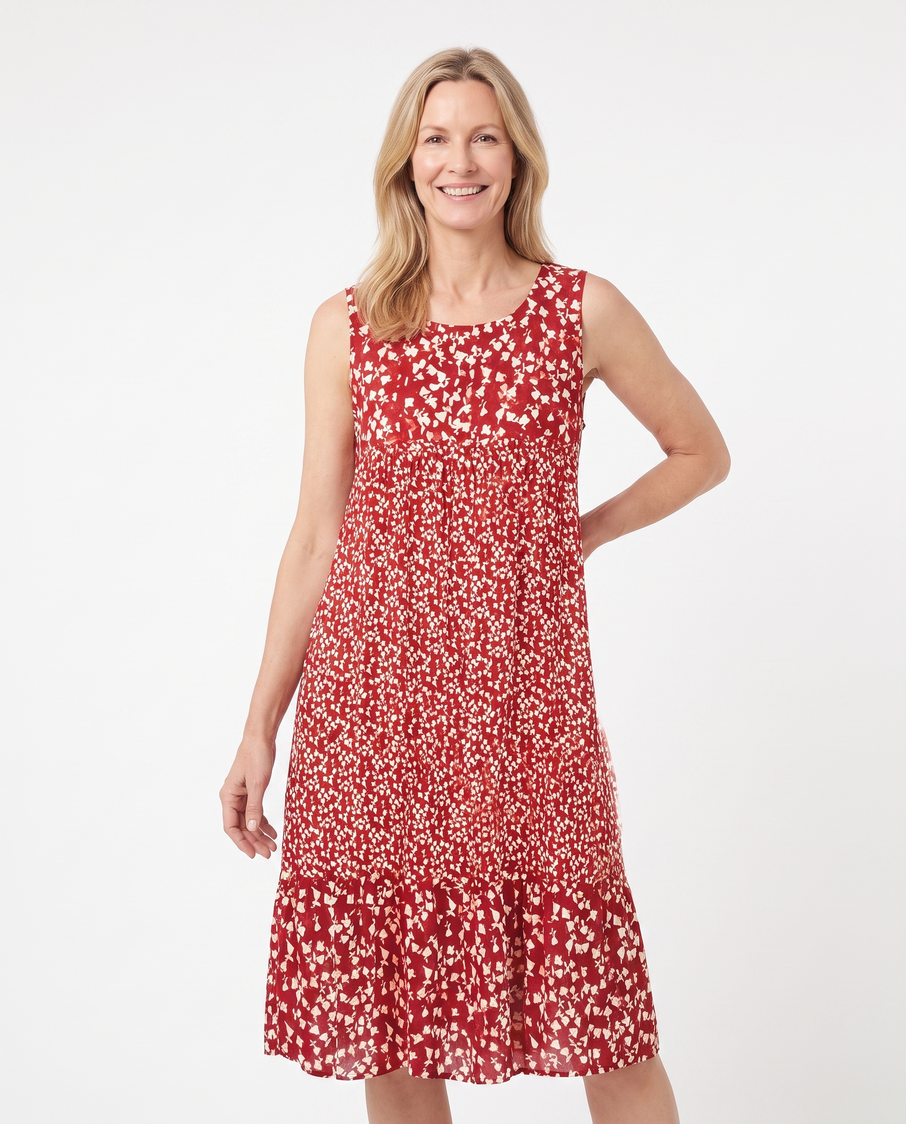 Heather | Feminine Floral Ruffle Dress - Solfae