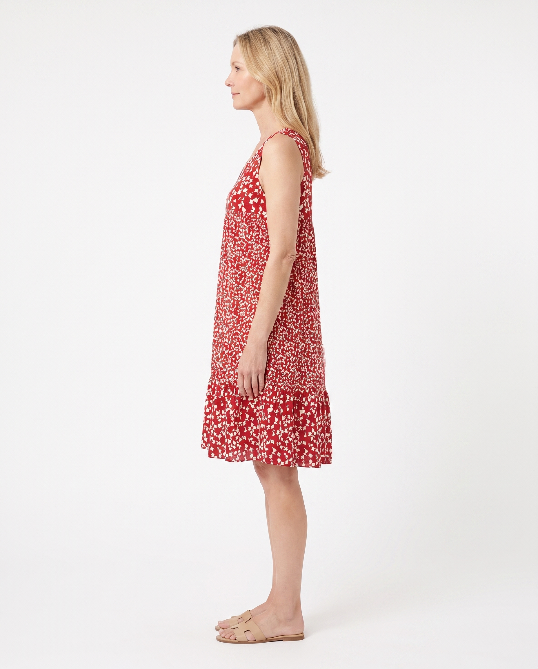 Heather | Feminine Floral Ruffle Dress - Solfae
