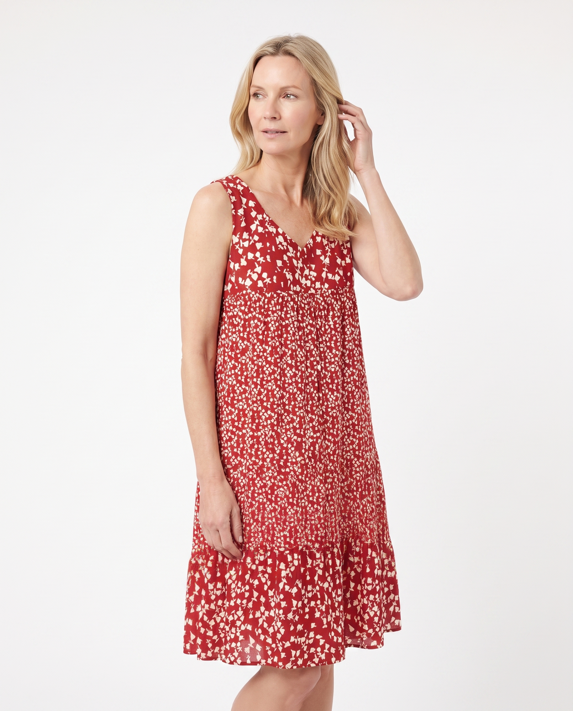 Heather | Feminine Floral Ruffle Dress - Solfae