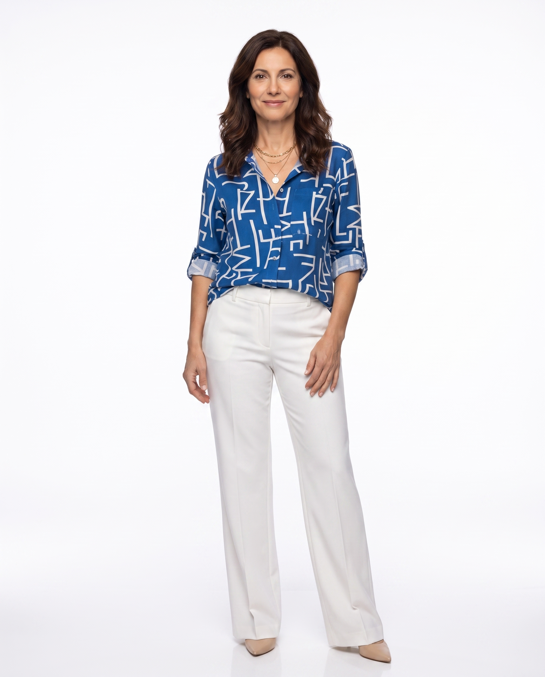 Heather | Stylish Abstract Blouse - Solfae