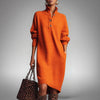 Jennifer | Elegant Knit Sweater Dress - Solfae