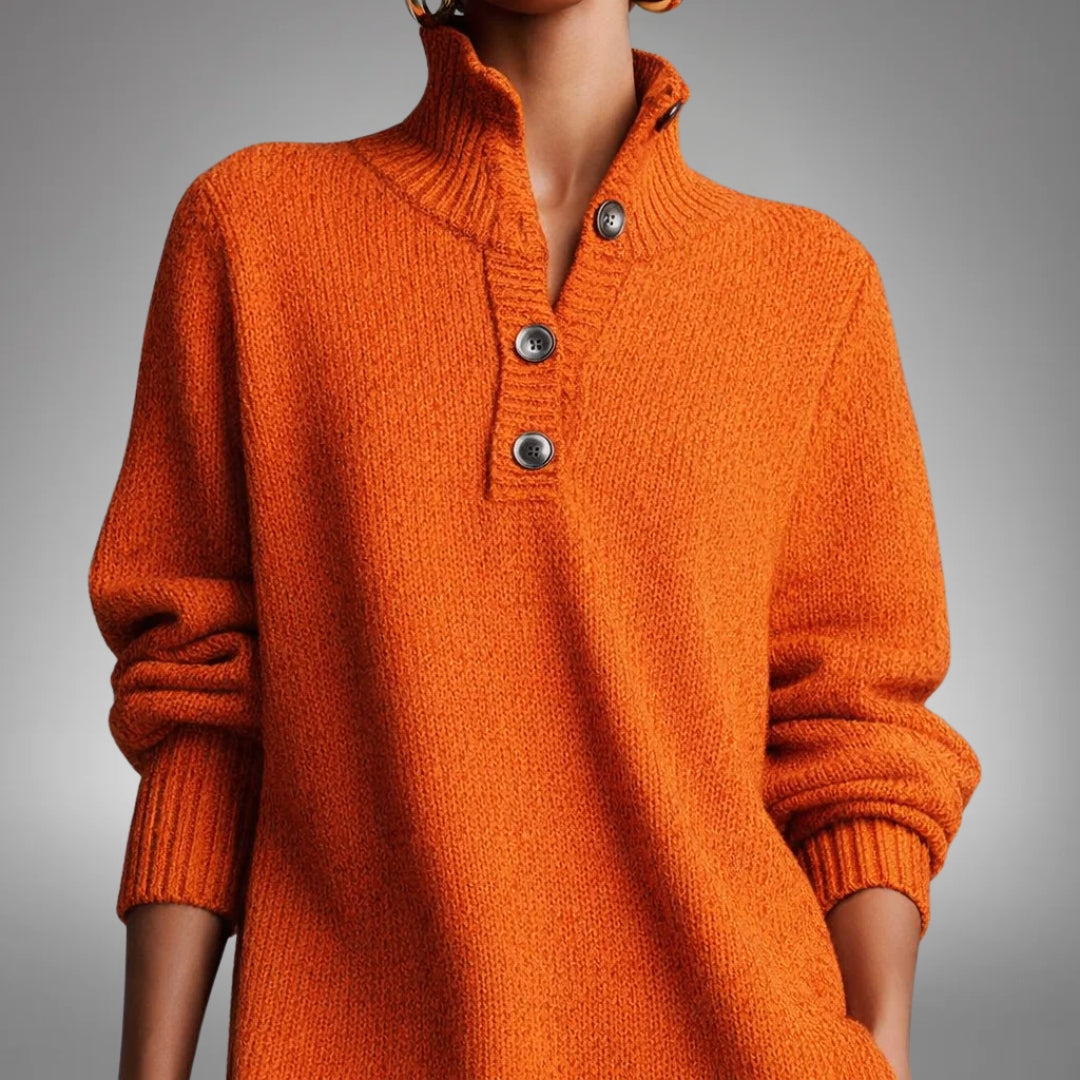 Jennifer | Elegant Knit Sweater Dress - Solfae