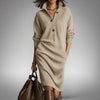 Jennifer | Elegant Knit Sweater Dress - Solfae