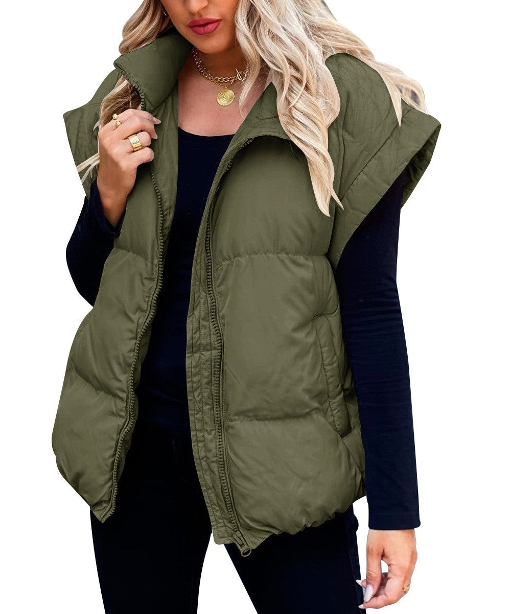 Jennifer | Elegant Oversized Puffer Vest - Solfae