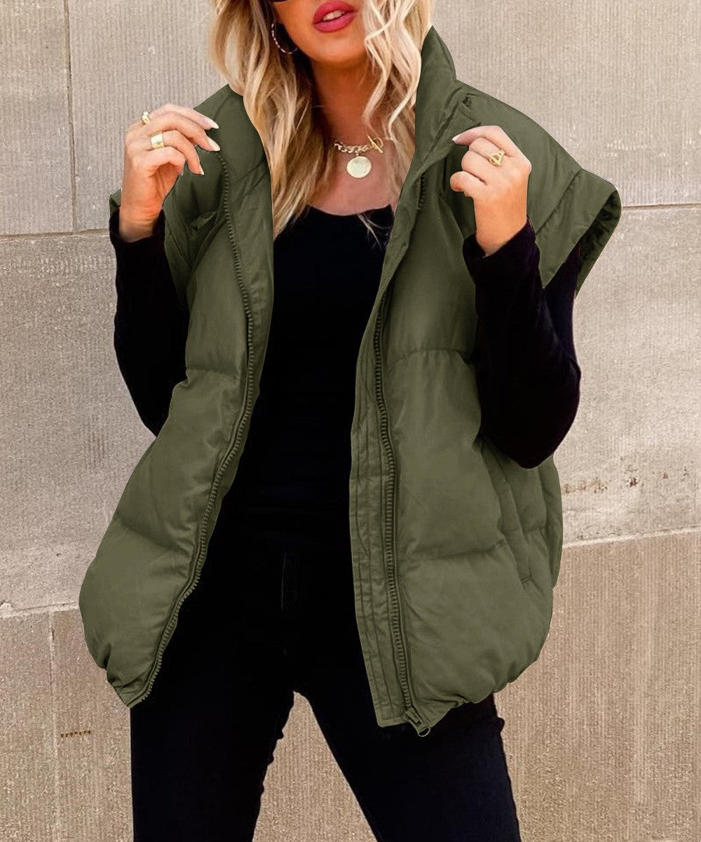 Jennifer | Elegant Oversized Puffer Vest - Solfae