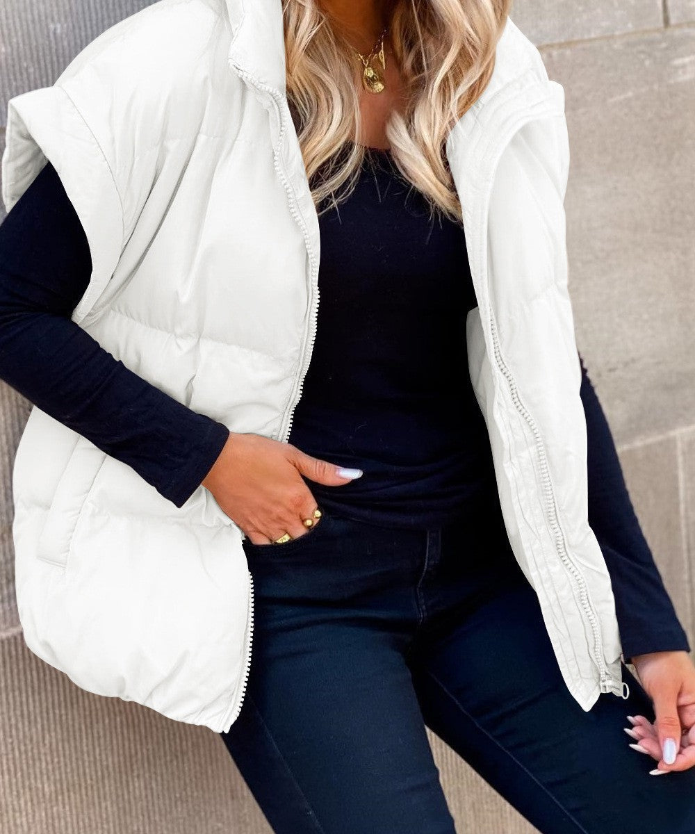Jennifer | Elegant Oversized Puffer Vest - Solfae