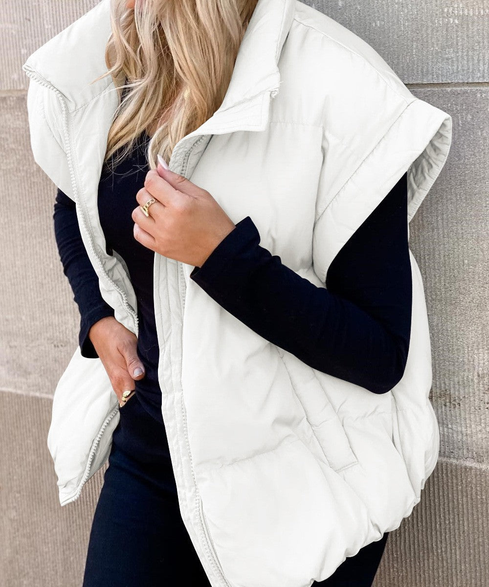 Jennifer | Elegant Oversized Puffer Vest - Solfae