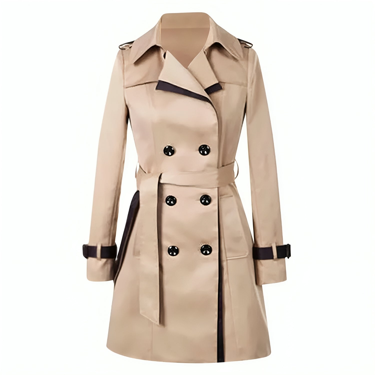 Jessica | Elegant Double-Breasted Trench Coat - Solfae