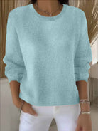 Joyce | Elegant Crewneck Knit Sweater - Solfae