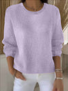 Joyce | Elegant Crewneck Knit Sweater - Solfae