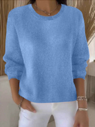 Joyce | Elegant Crewneck Knit Sweater - Solfae