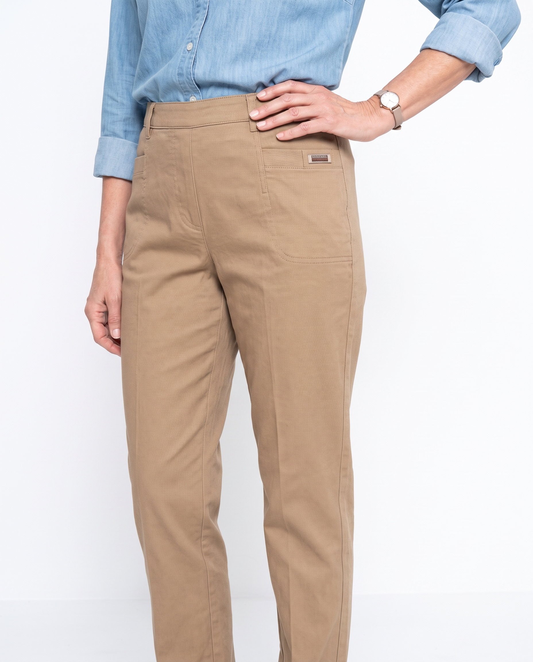 Kelly | Elegant Cotton Straight-Leg Pants - Solfae