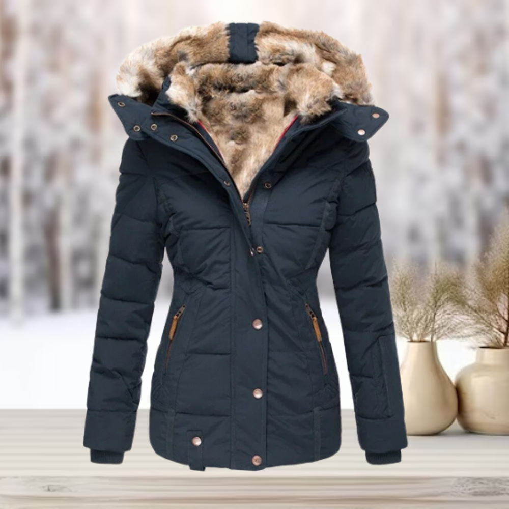 Kimberly | Cozy Faux-Fur Hooded Coat - Solfae