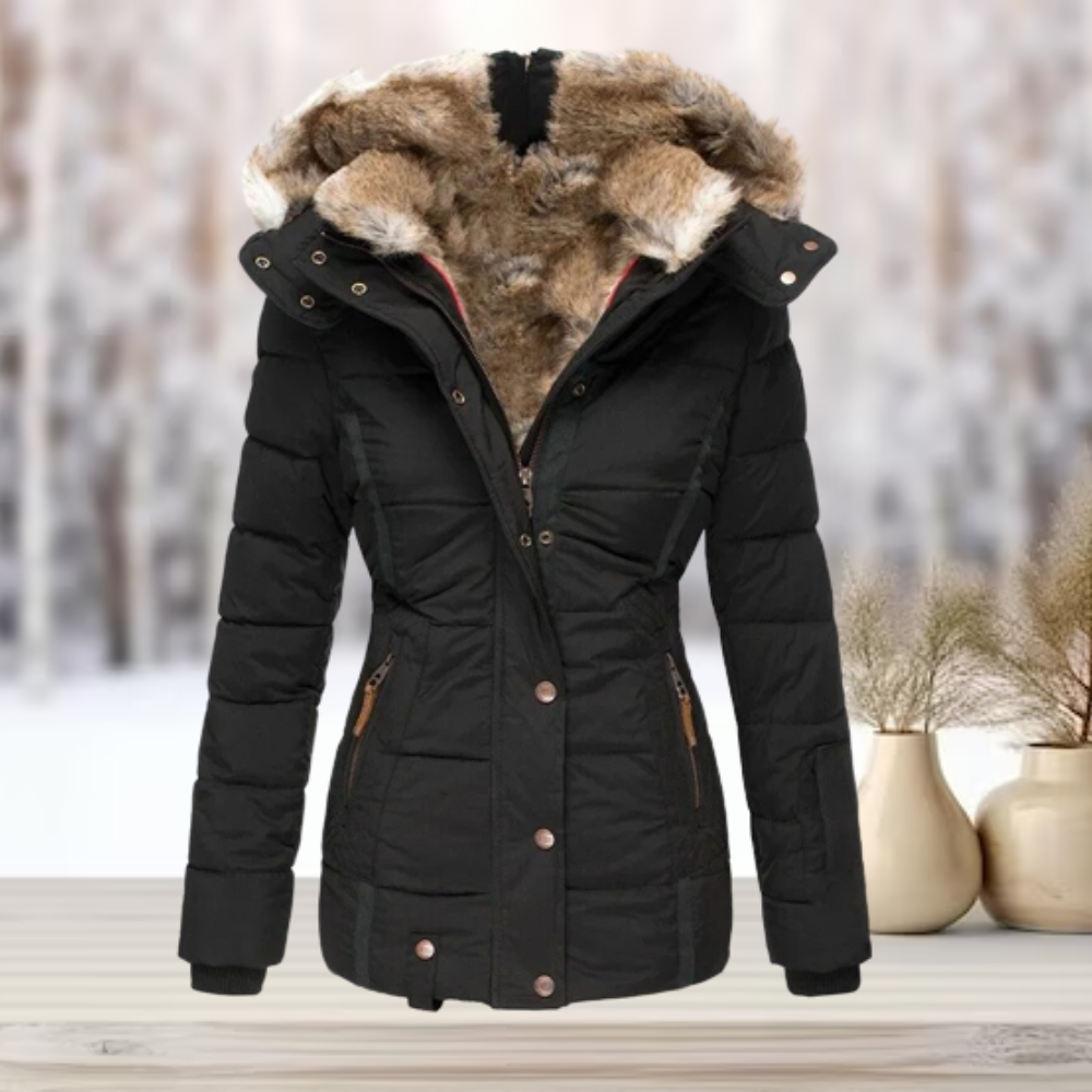 Kimberly | Cozy Faux-Fur Hooded Coat - Solfae