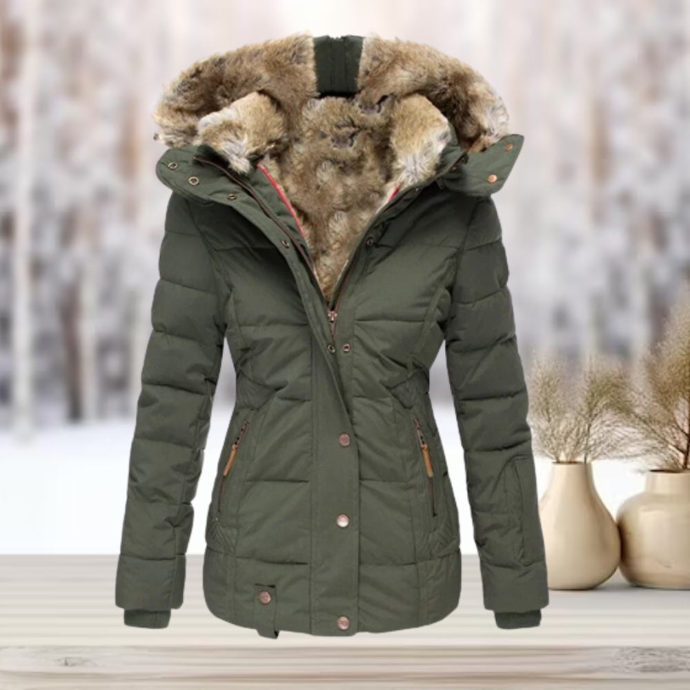 Kimberly | Cozy Faux-Fur Hooded Coat - Solfae