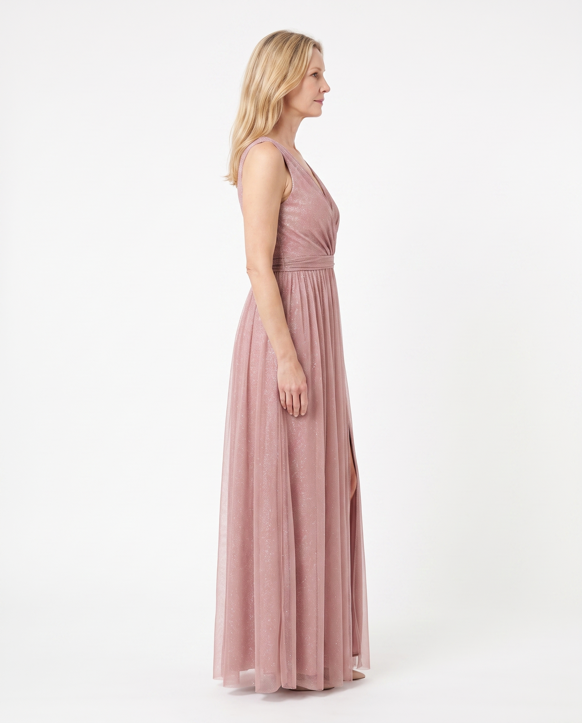 Kimberly | Elegant V-Neck Maxi Dress - Solfae