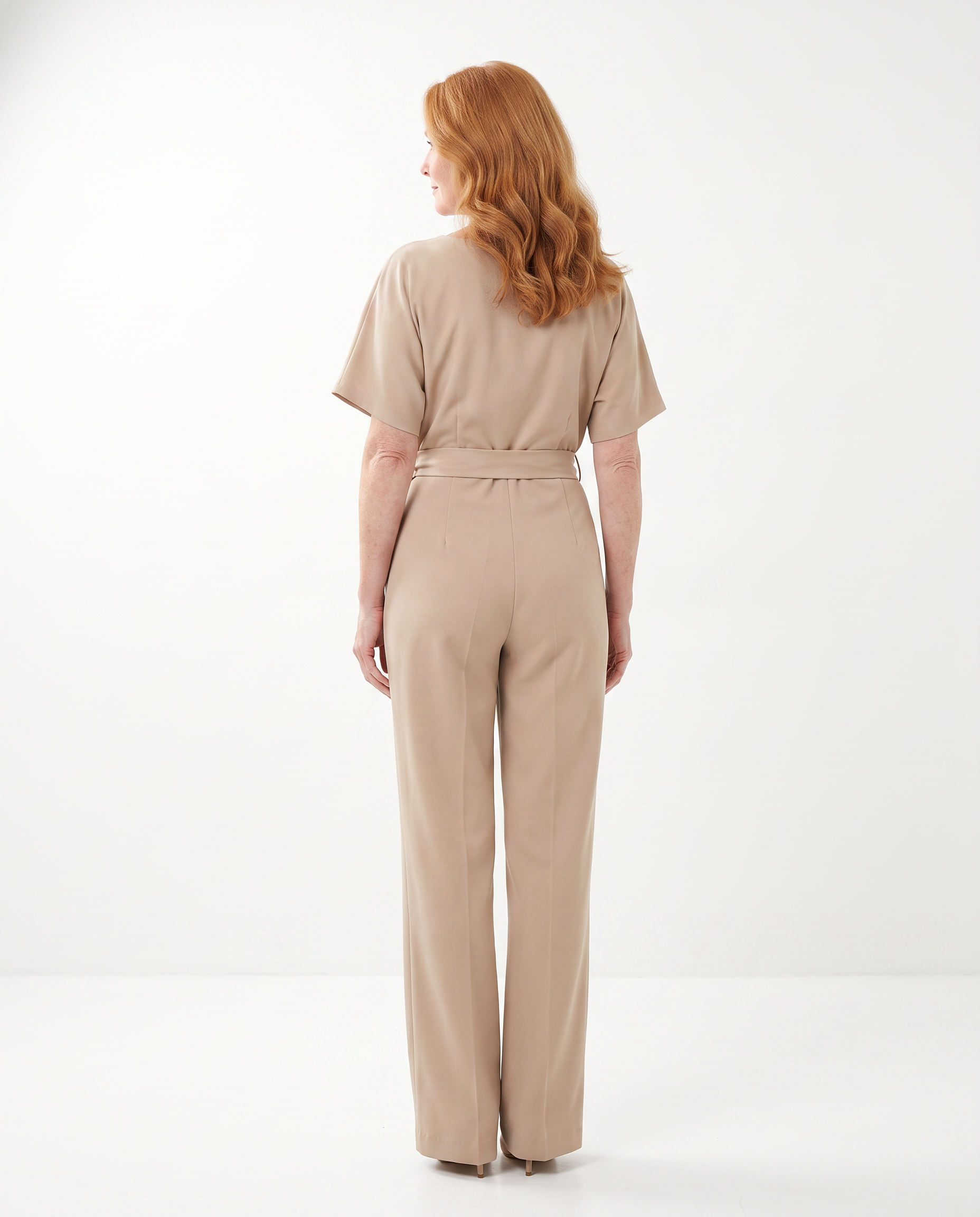Kimberly | Flattering Belted Wide-Leg Jumpsuit - Solfae