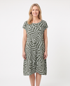 Laura | Stylish Zebra Midi Dress - Solfae