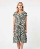Laura | Stylish Zebra Midi Dress - Solfae
