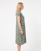 Laura | Stylish Zebra Midi Dress - Solfae