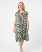 Laura | Stylish Zebra Midi Dress - Solfae
