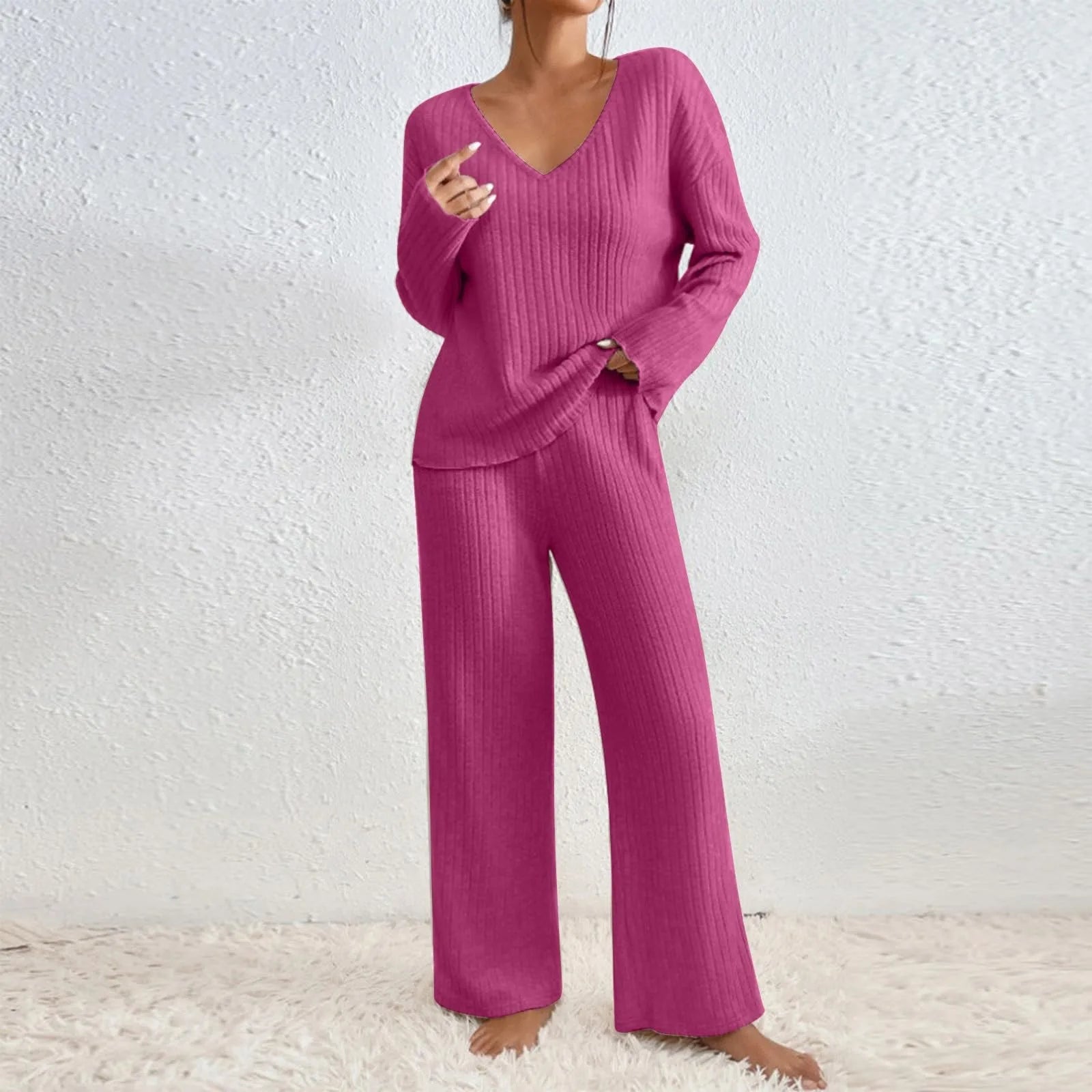 Melissa | Elegant Knit Lounge Set - Solfae