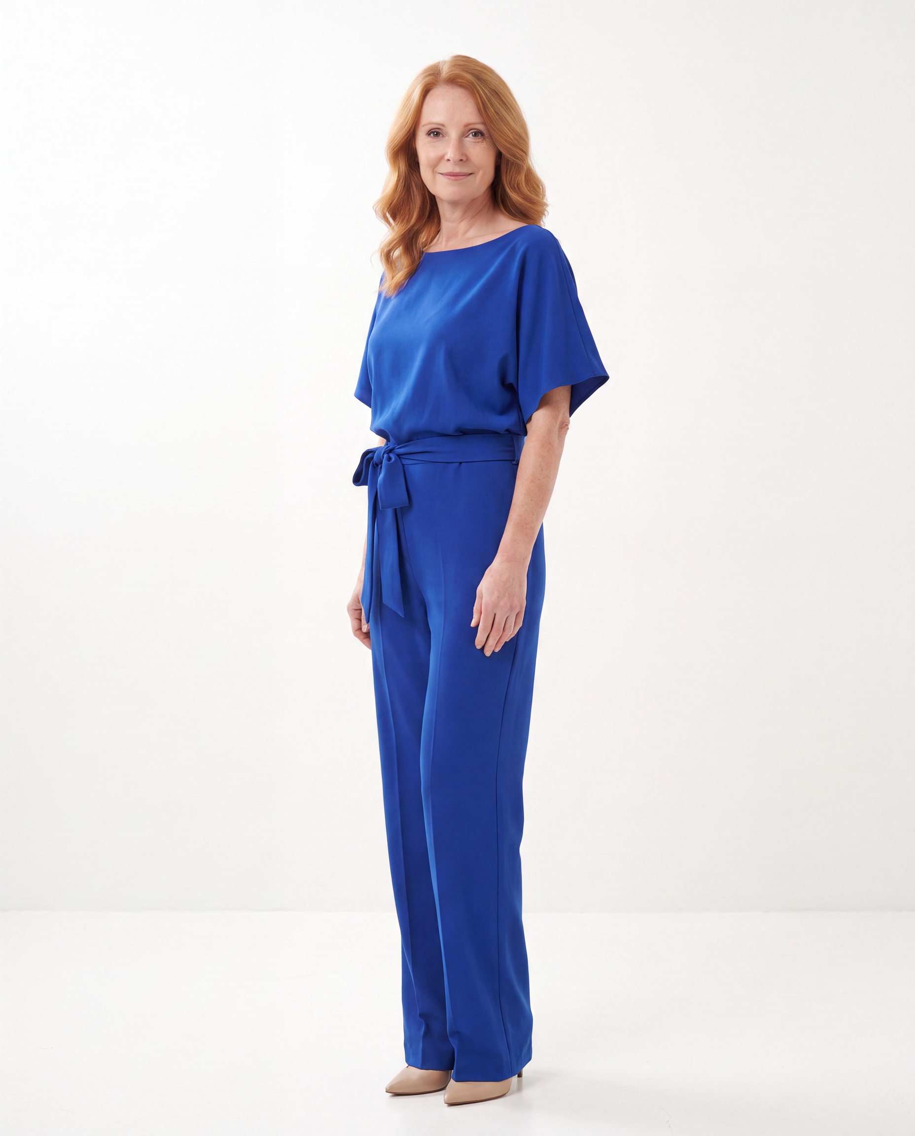 Melissa | Flattering Belted Wide-Leg Jumpsuit - Solfae